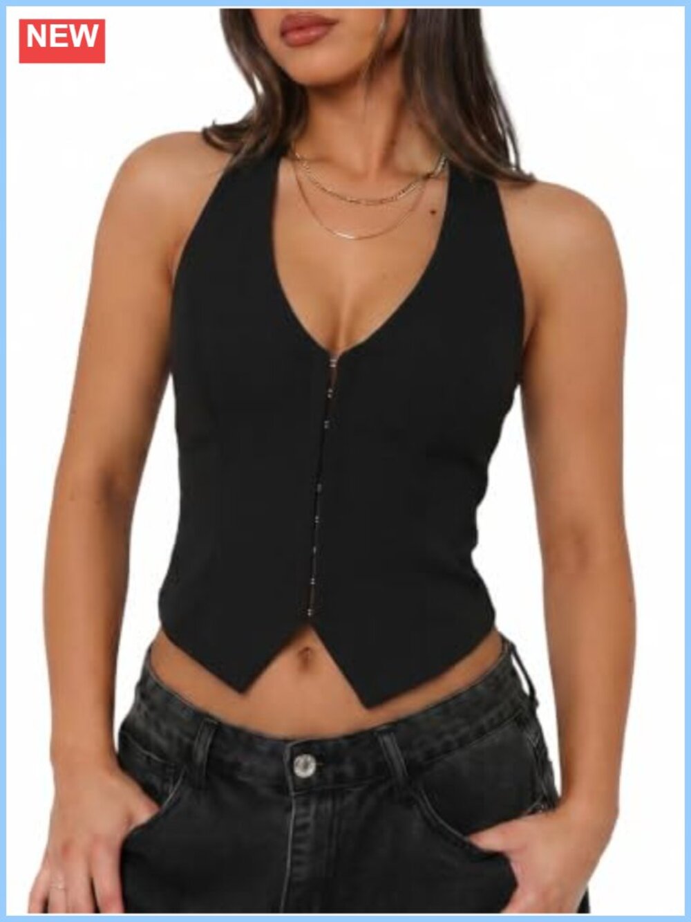 Halter Neck Tank Top Women Sleeveless Going Out Top Backless Lace Up